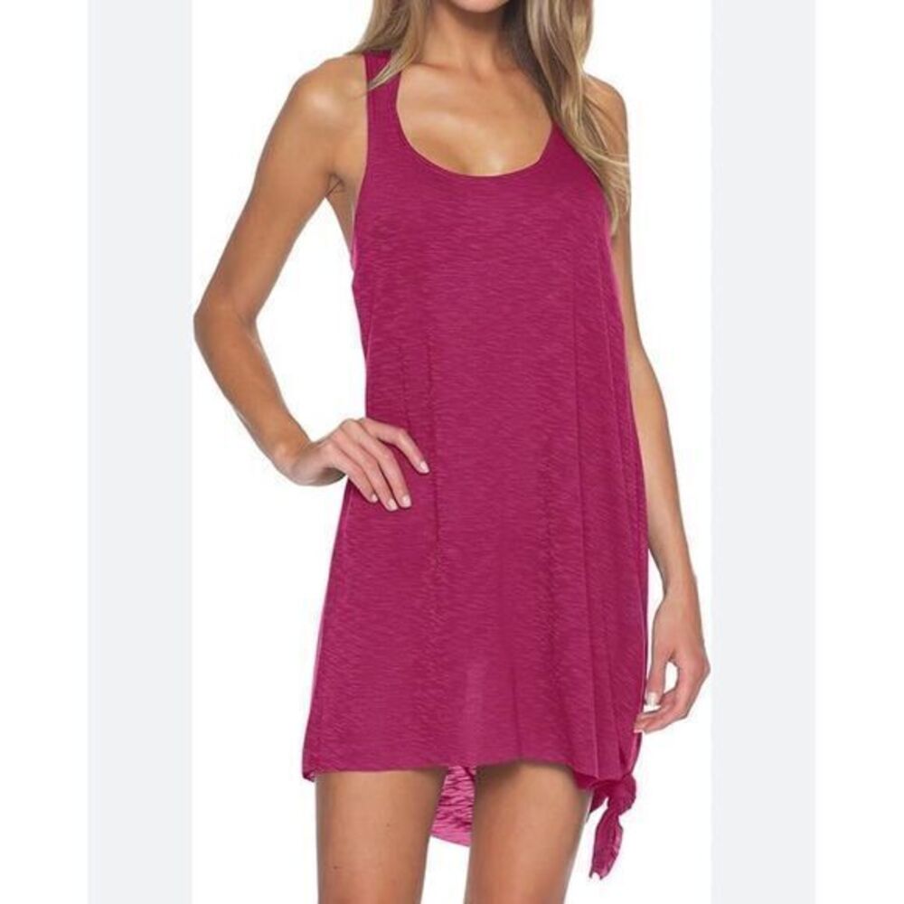 Becca by‎ Rebecca Virtue Breeze Lightweight Beach Dress-Knot Side Tie